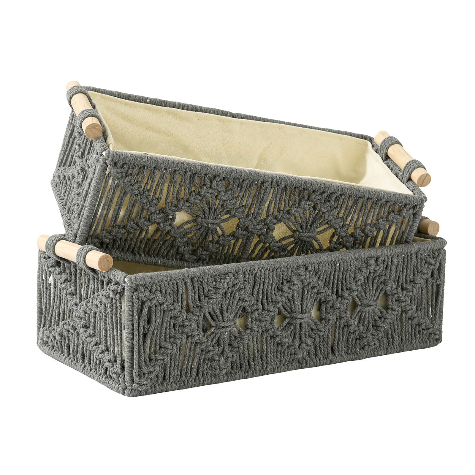 Multipurpose Sturdy Cotton Weave Storage Box Accessory for Tissues and Remote Controls Stylish Home Decoration Tissue Remote Holder