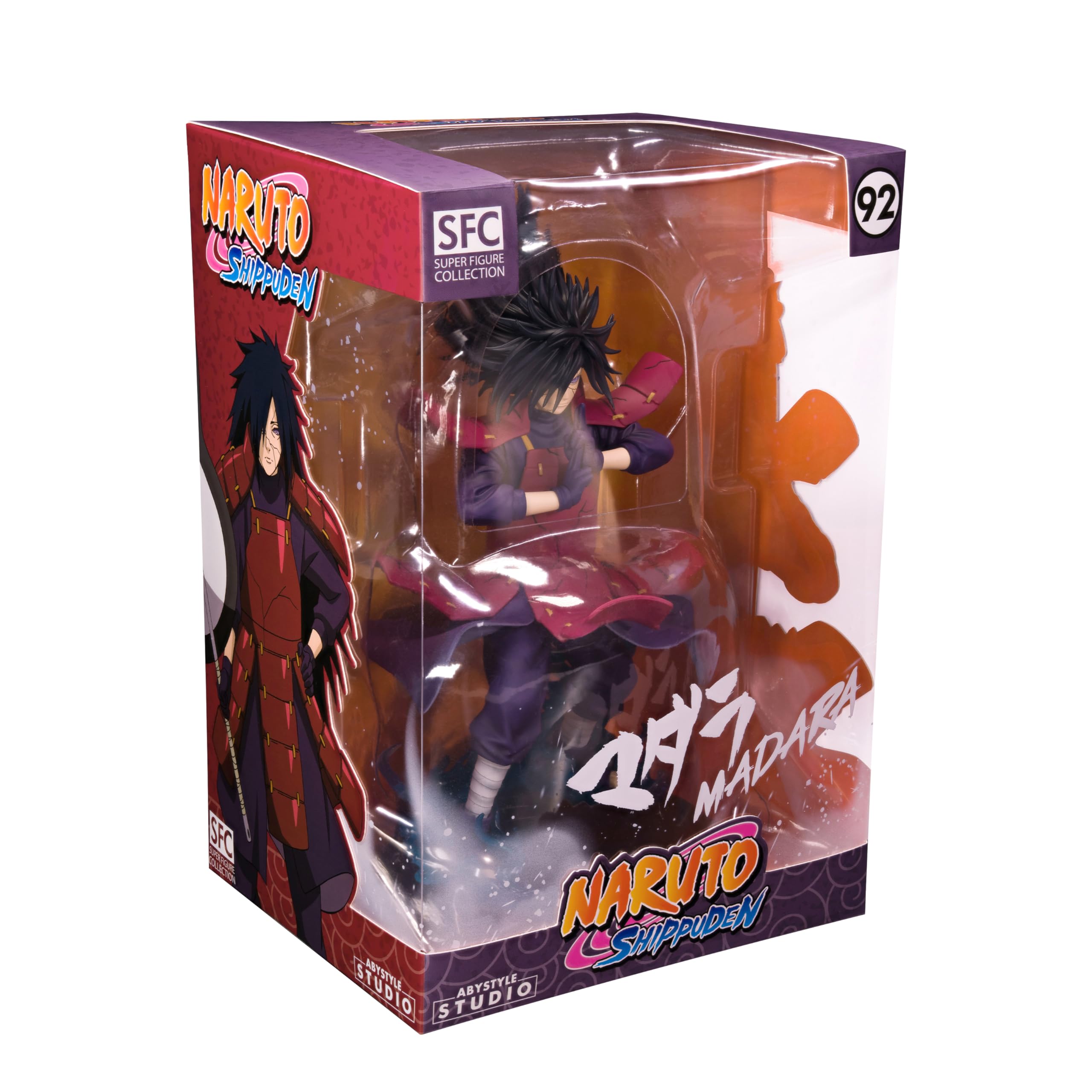 ABYSTYLE Studio – Figurine Naruto Shippuden Madara Uchiha – Produit Officiel – Statue Premium – Finitions Haute Qualité – Pièce de Collection