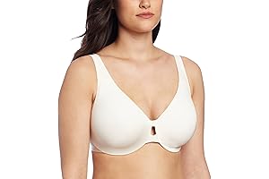 Lilyette by Bali Women's Plunge Into Comfort Keyhole Minimizer Bra LY0904