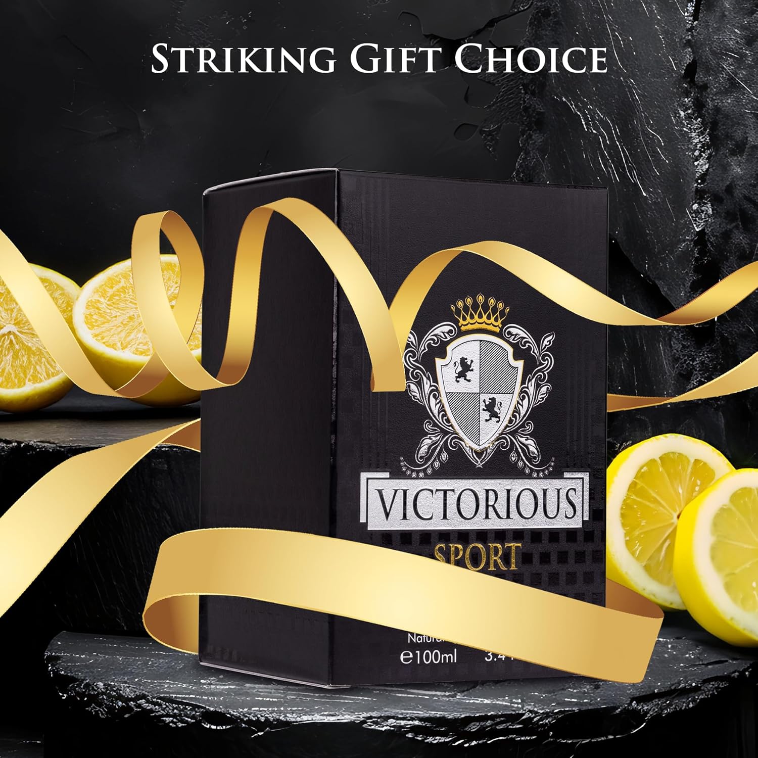 Victorious Sport Eau De Toilette for Men 3.4 fl oz- A Fragrance Built for Champions - Spicy, Sweet & Lemon Warm Base of vanilla, Tonka Bean & Amber Ideal Gift For Special Occasion Elegant - Image 6