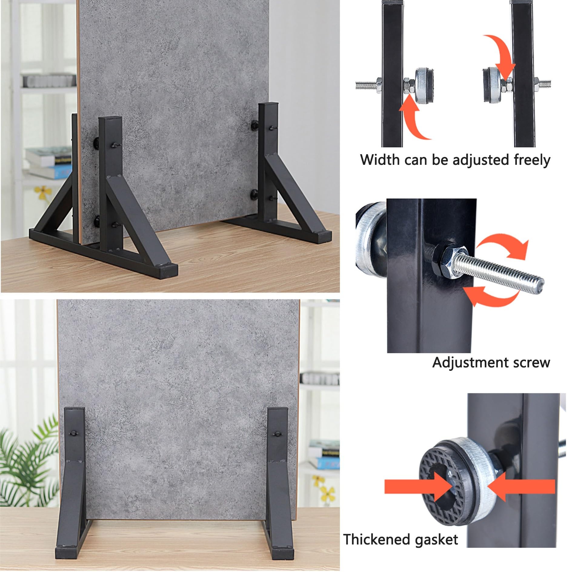 Soporte de exhibición de metal para salas de exposiciones y comerciales, tablero publicitario de pie, soporte portátil para carteles, estante de almacenamiento de platos resistente, solución de
