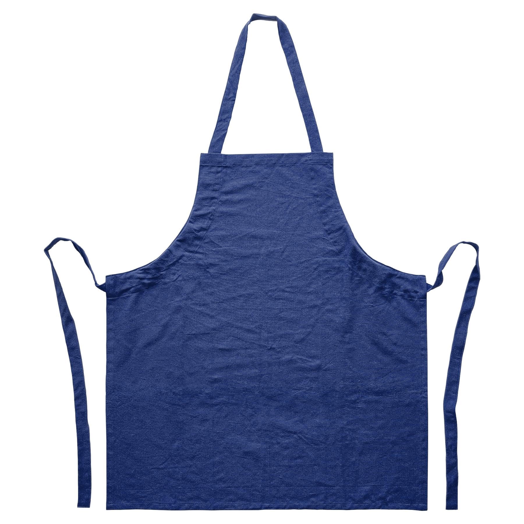 B&Q -  Cotton Kitchen Bib ApronOne SizeNavy