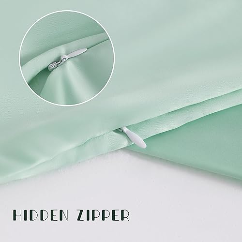Miniatura 3 de NTBAY Fundas de almohada de satén de seda con cremallera para niños pequeños, paquete de 2 fundas de almohada con cremallera oculta de 13 x 18