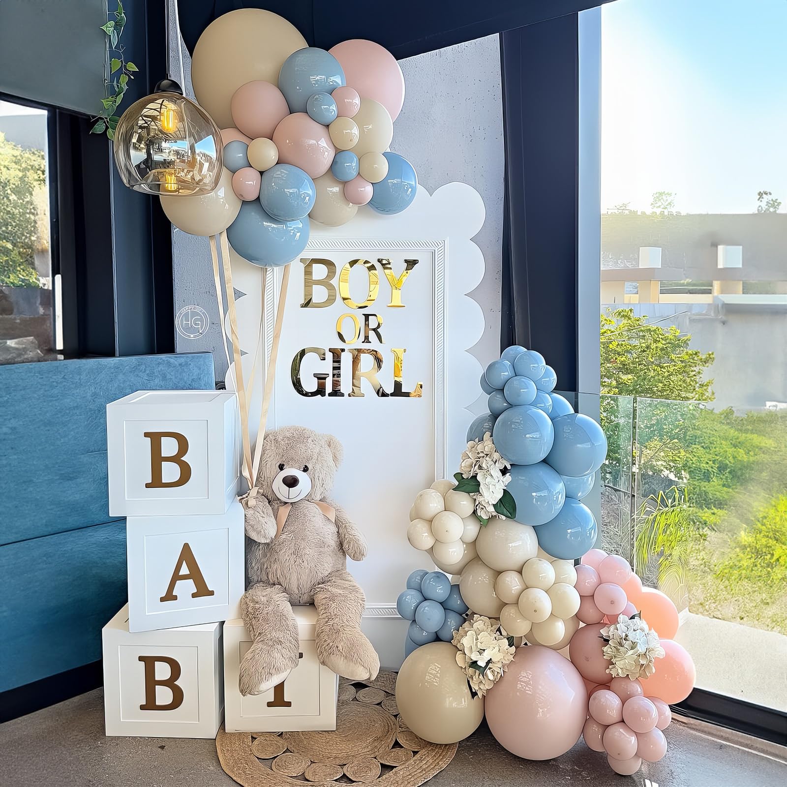 Zakurzony różowy niebieski balon, 60 szt., balony ujawniające płeć, różowy, łupkowy, niebieski, beżowy, piaskowy, biały, na imprezę, balony lateksowe dla chłopca lub dziewczynki, ujawnienie