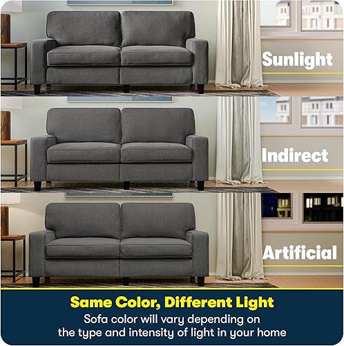 Miniatura 23 de Serta Palisades Sofás Tapizados para Sala, Sofá de Diseño Moderno, Tela, gris (Glacial Gray) gris (Glacial Gray),Beige,Marrón,Alforfón Beige,Marrón