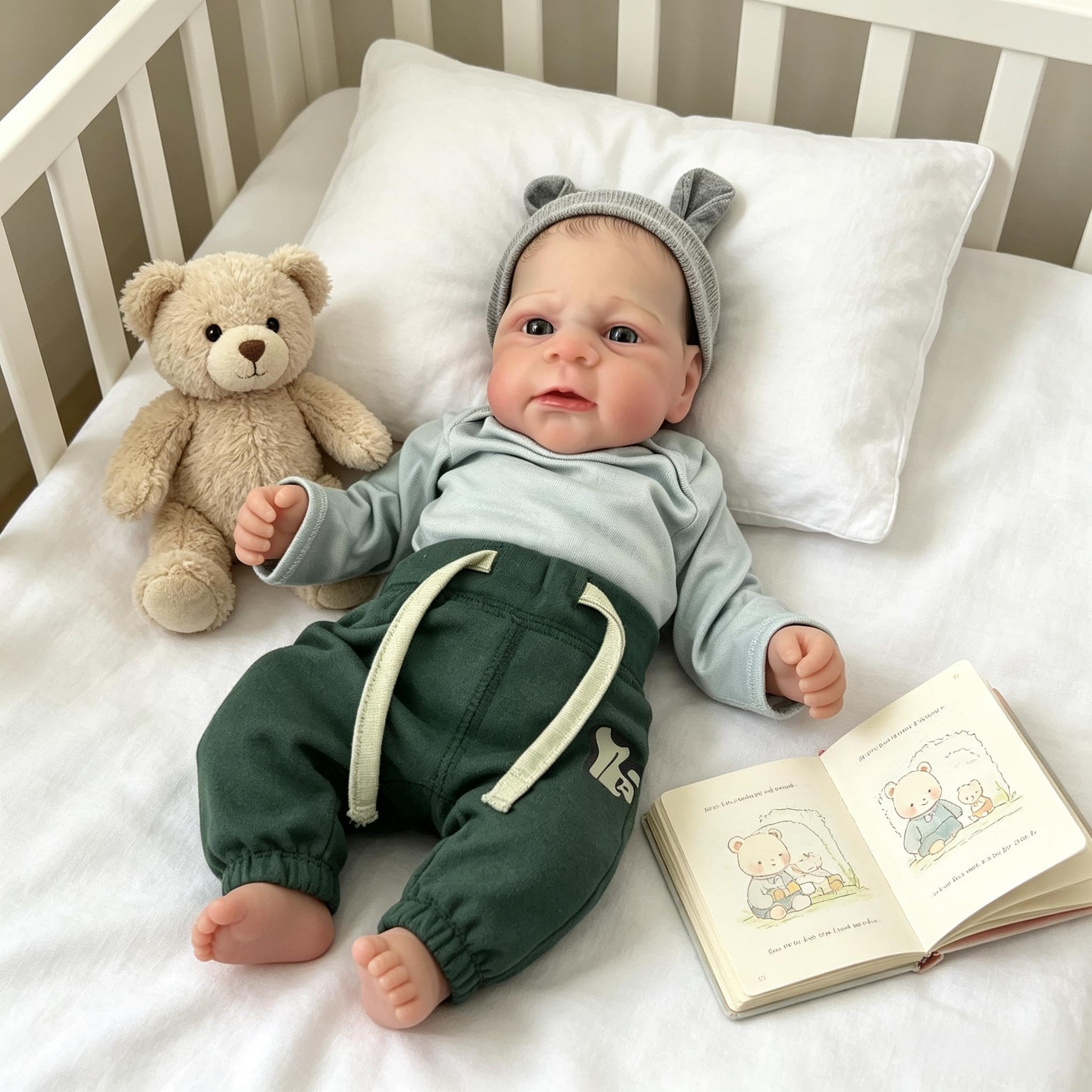 RXDOLL Realistyczne lalki Reborn Baby Lalki, silikonowe, na całe ciało, winylowe, chłopiec, realistyczne, anatomicznie poprawne, lalki, które wyglądają jak prawdziwe niemowlęta, noworodek, zabawka do