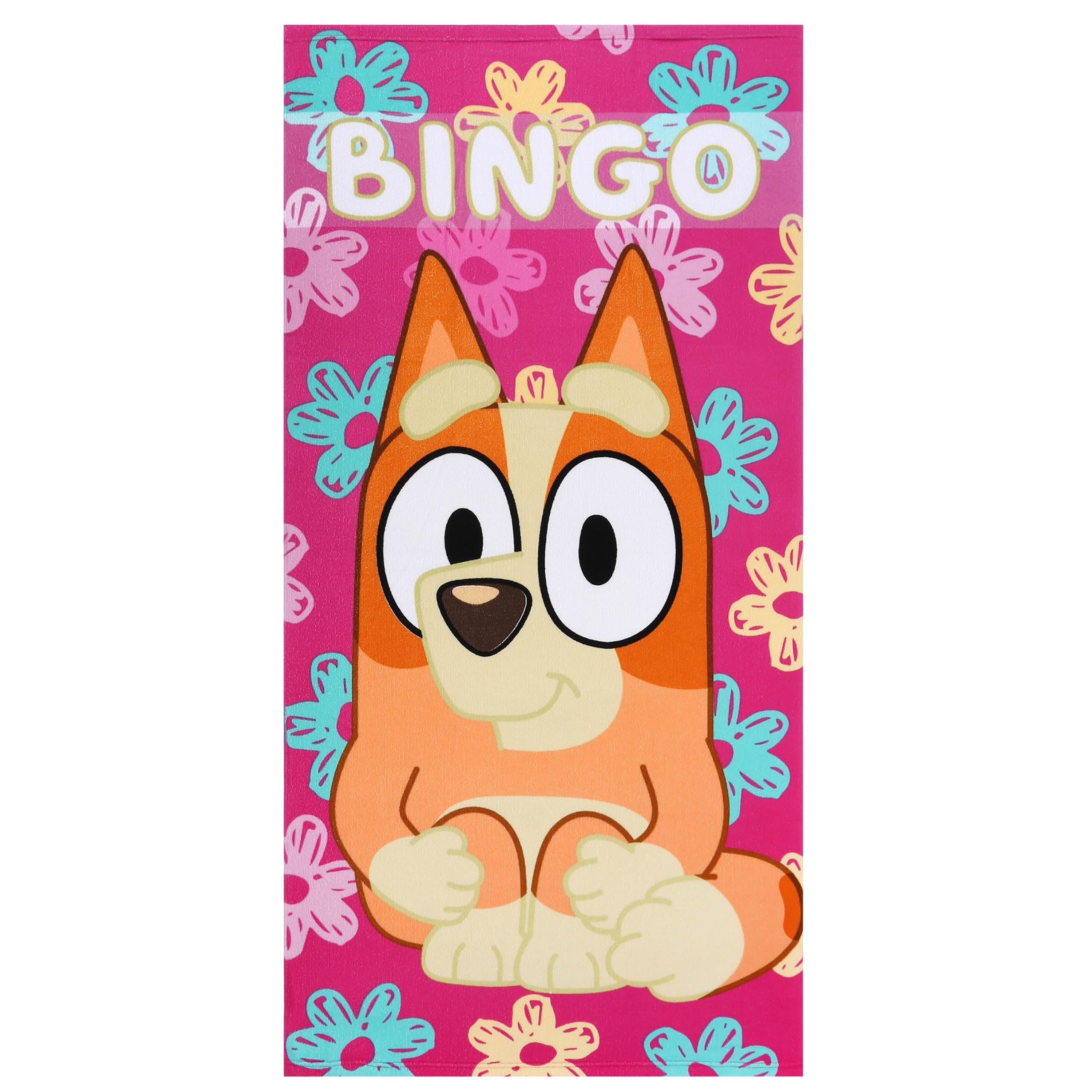 Sarcia.eu E Sarcia.u Bluey Bingo Quick Dry Beach Towel, Children's Bath Towel Microfibr 70X140 Cm Oeko-Tex (E)