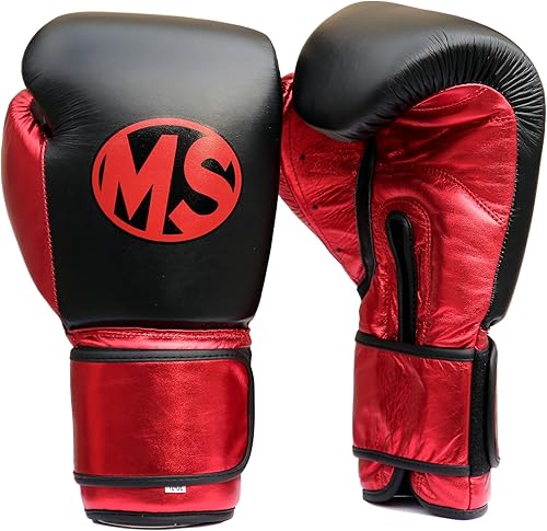 Guantes de boxeo profesionales hechos de cuero genuino para hombres y mujeres, guantes de boxeo MMA, Muay Thai