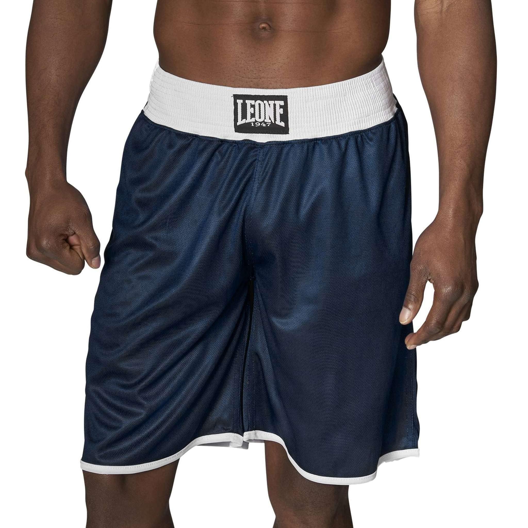 LEONE 1947, Boxing Shorts, Red/Blue, M, AB215
