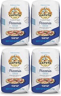HACODE Caputo 00 Pizzeria Flour - 1-kilo bag (Pack of 4)