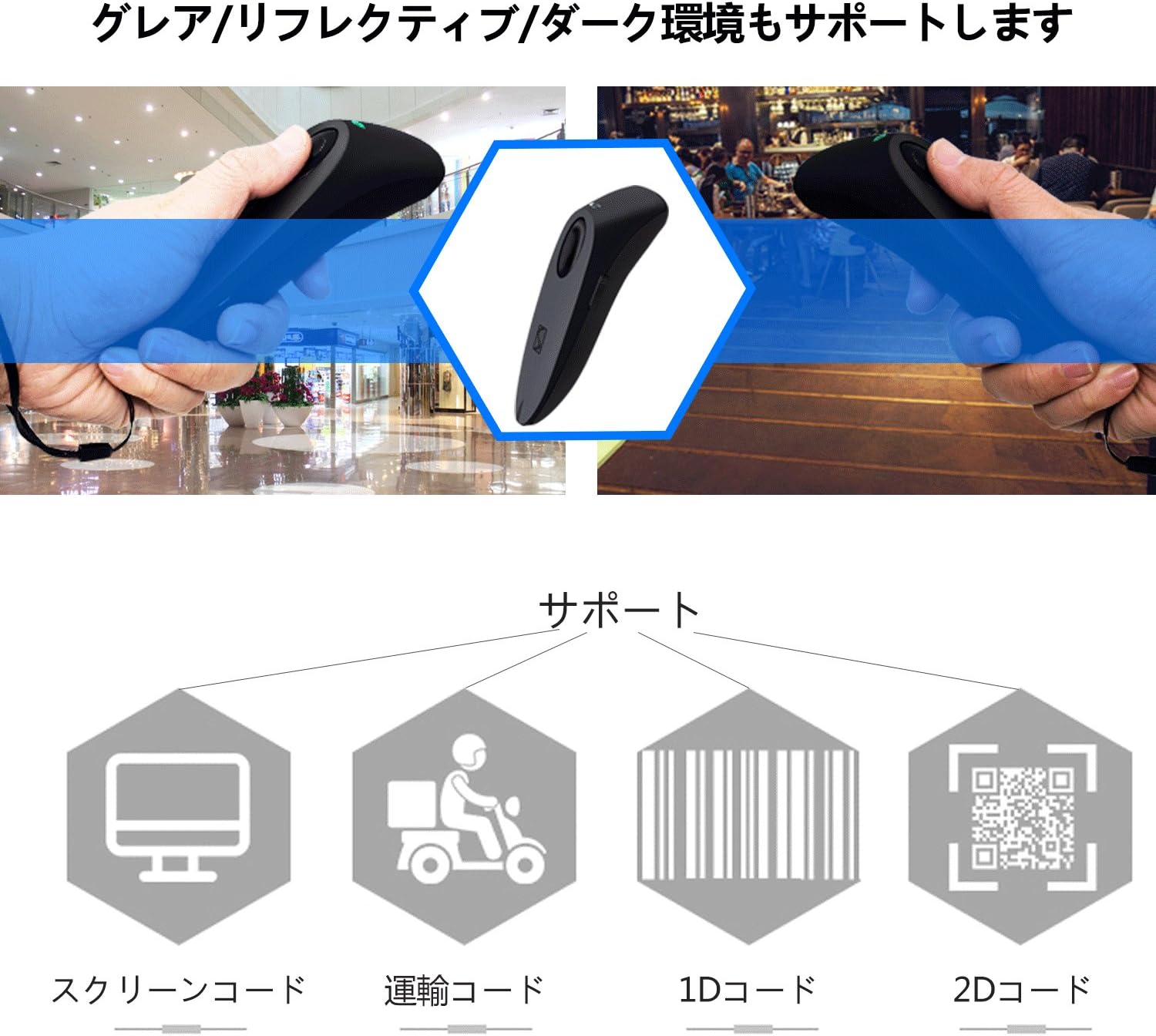 Symcode R40DB Scanning a QR Code