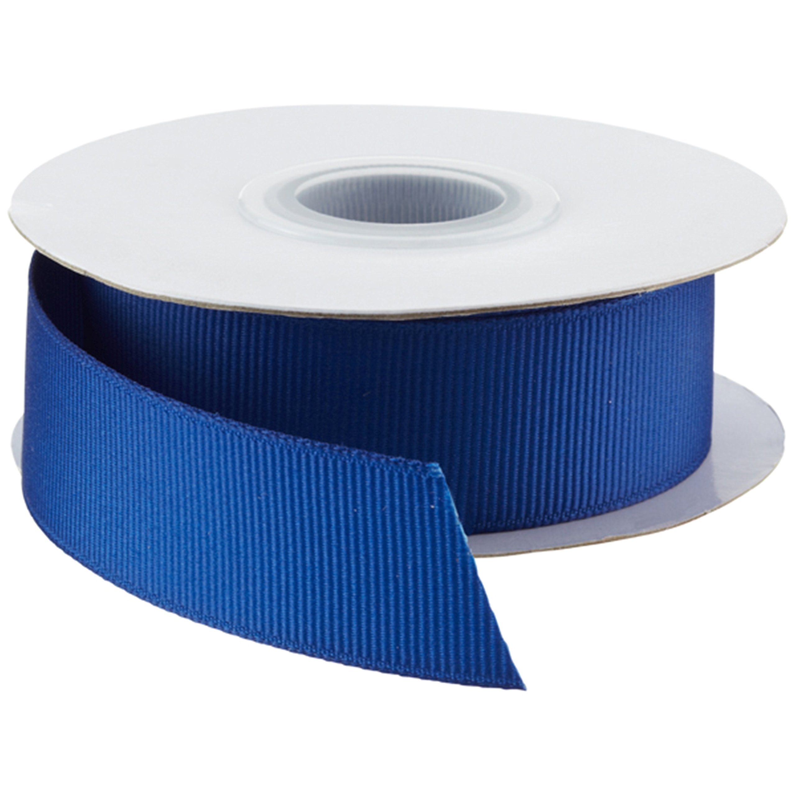Grosgrain Ribbon 20mm X 22 Meters / 25 Yards(Blue) Double Sided for Gifts Wrap, Sew, Crafts, Decoratins, Events, Dress, Bows and Much More