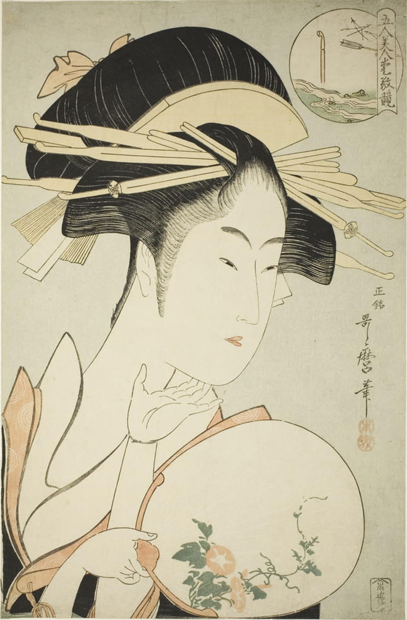 ARTXLXXBN Famous Painting Art Wall Decor Abstract Art Picture Yamauba Illustrated Quintaro Japa Nese P Hayashi by Kitagawa Utamaro Animal Pictures for Home Decor 60x90cm