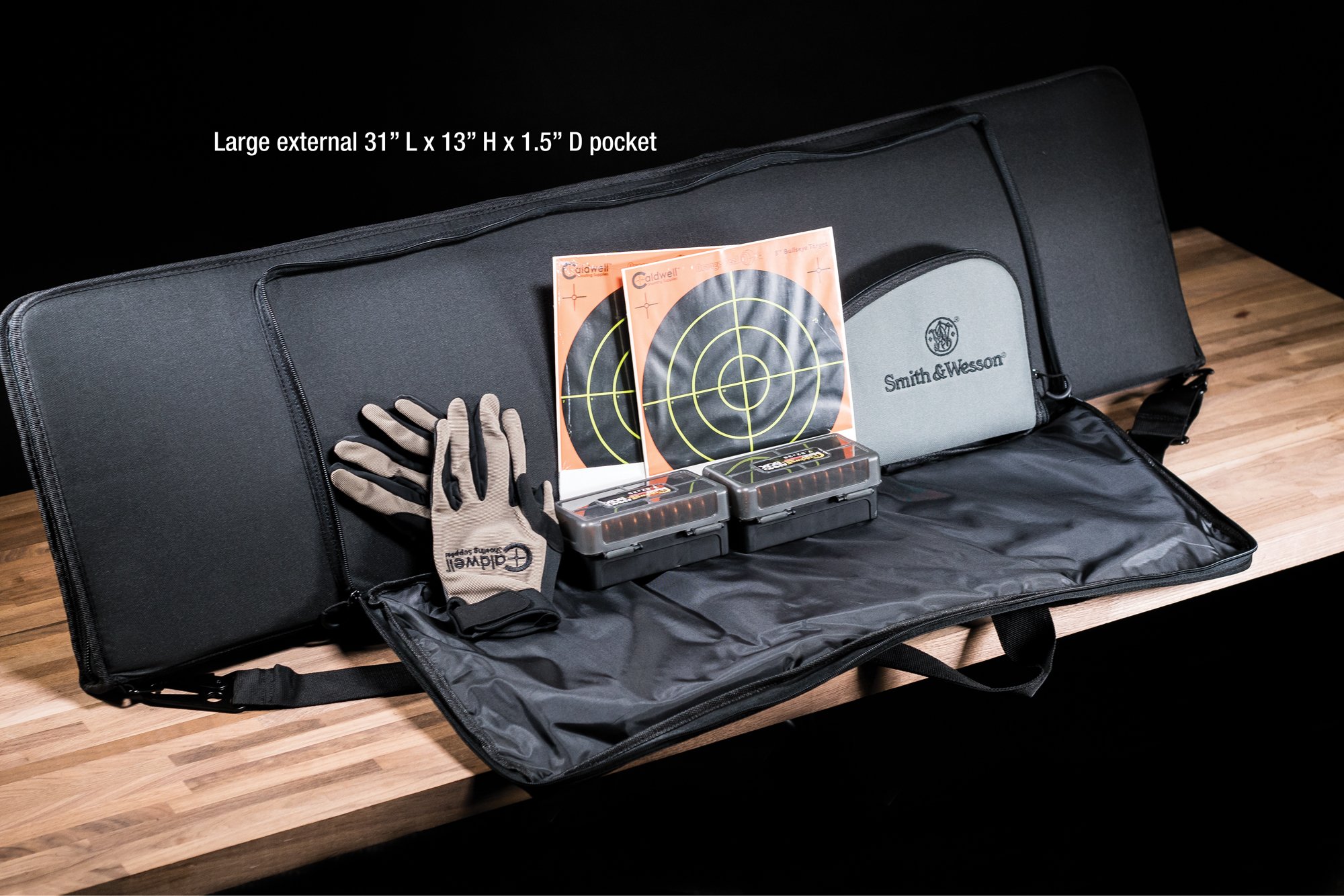 Bolsa De Transporte Para Arma Larga M&P Pro TAC 48", Negro - Con Correa Ajustable Y Bolsillo