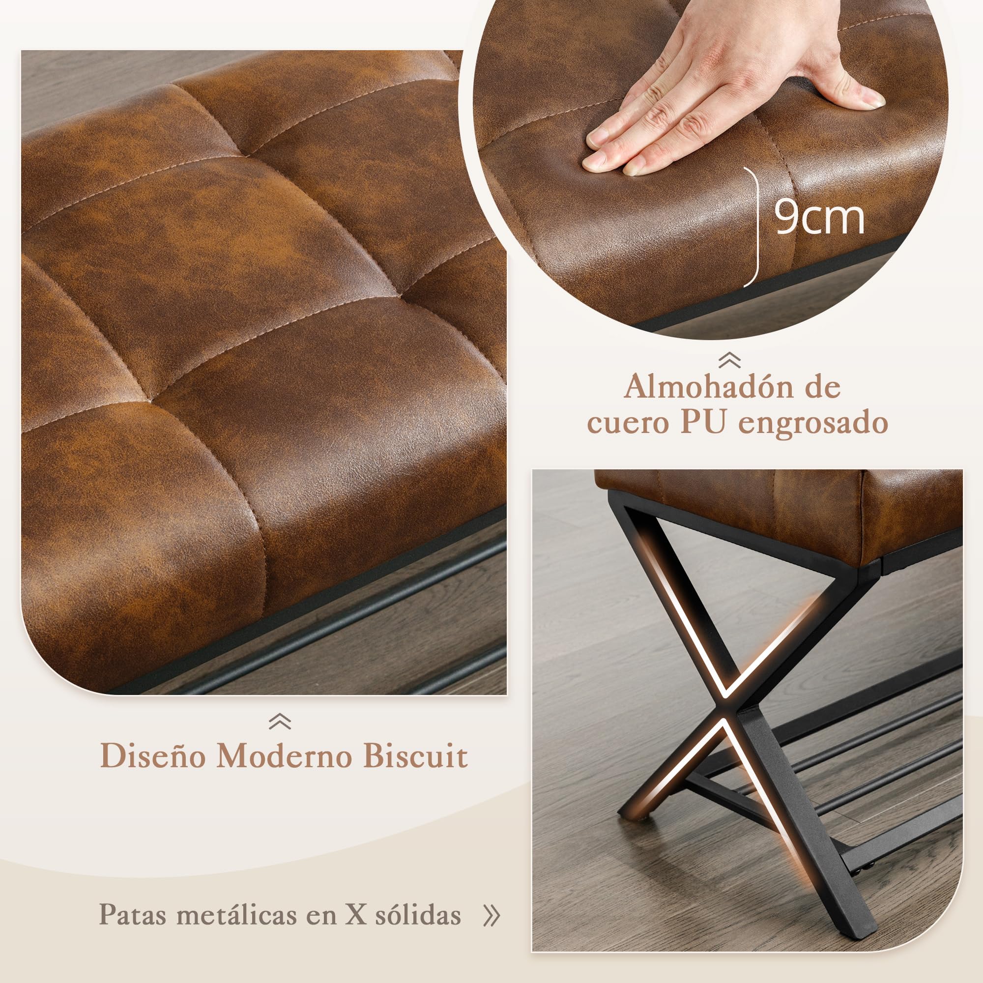 LUE BONA Banco Zapatero,Mueble Zapatero Banco De Zapatos con Asiento,Almacenamiento Zapatos for Banco Zapatero para Ahorrar Espacio para Sala de Estar, Dormitorio, Entrada,113 x 38 x 46 cm,Marrón