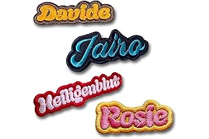 Premium Iron-On Name Patches for Personalized Clothing Identification