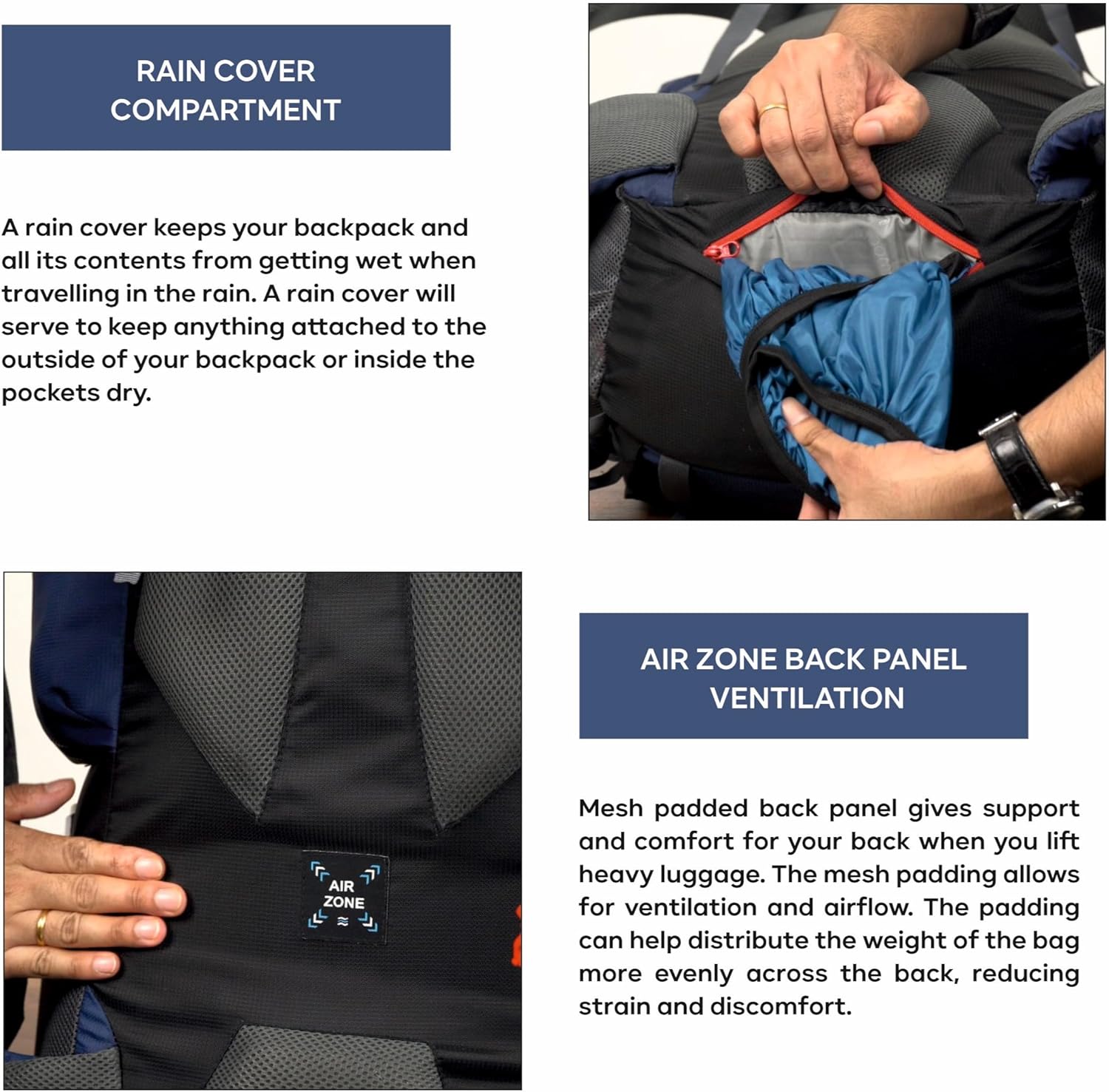 TRAWOC PEAKPRO 75 Liter Travel Backpack for Hiking Trekking Bag Camping Rucksack with Laptop Compartment/Rain Cover/Shoe Compartment BHK002 5 816tIsX6ndL. AC SL1500