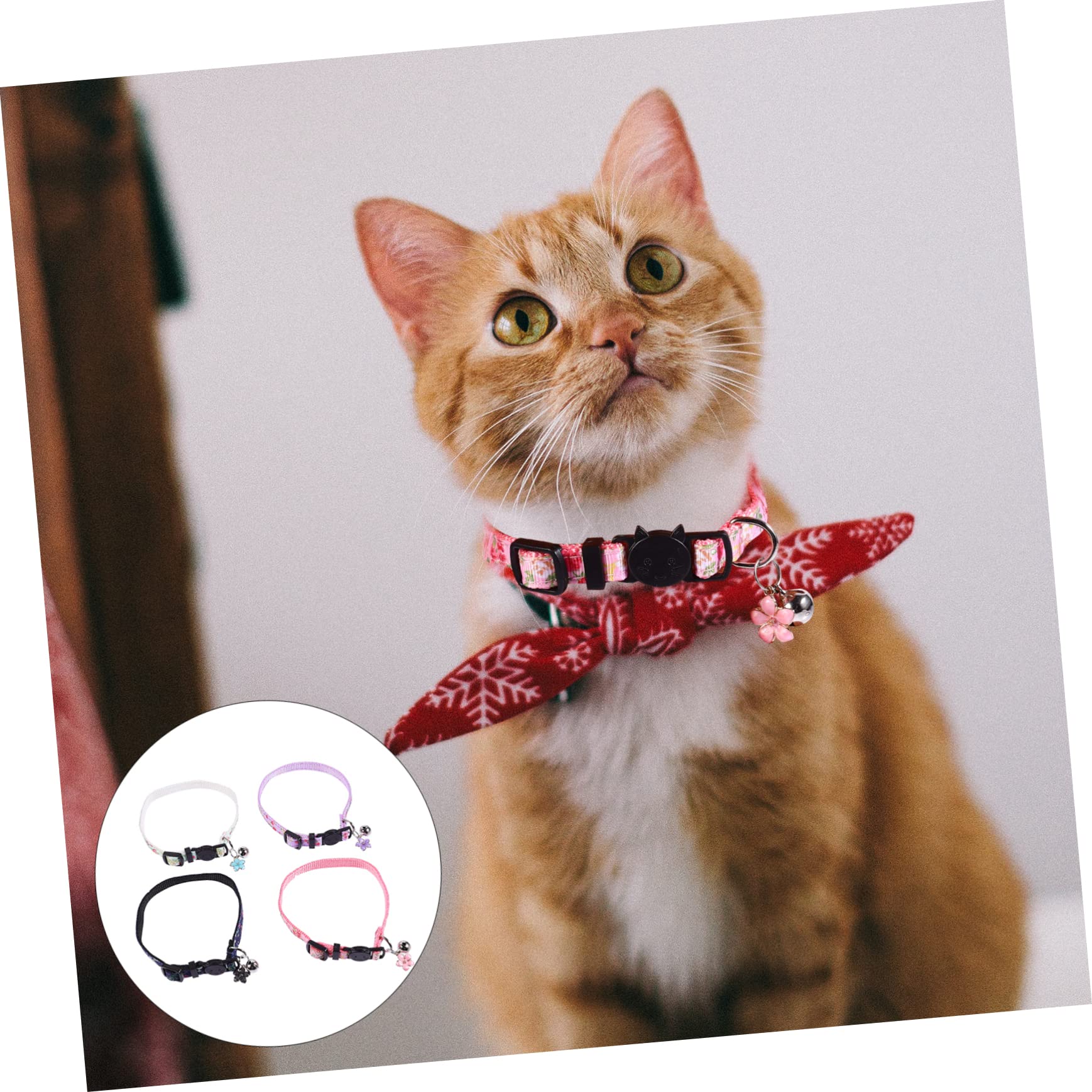 12 Pz collare per gatti decorazione di fiori collana per animali domestici collane collare di gatto fiore colletto con colletto di gatto piccolo floreale cintura per gatti nylon