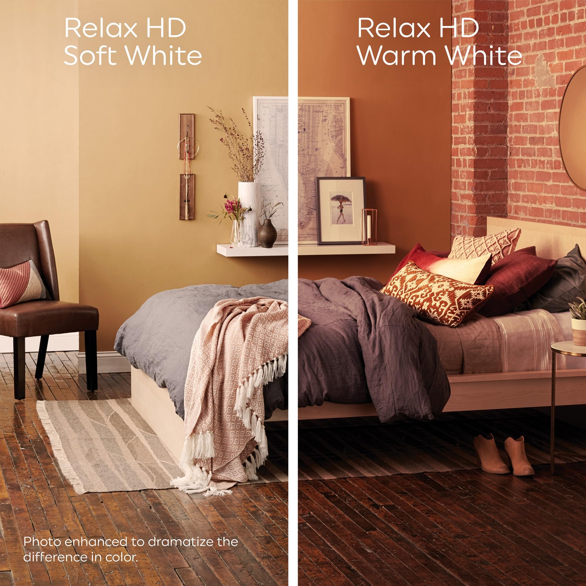 GE Relax HD LED Light Bulbs, A19 Soft White Light Bulbs, Dimmable LED Bulbs for Bedrooms, Family Rooms, Dining Rooms, and Entryways, 60-Watt Equivalent - Energy Efficient (24 Pack)