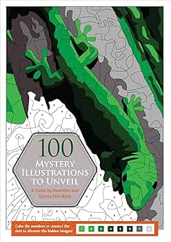 Amazon.com: 100 Mystery Illustrations to Unveil: A Color-by