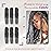 Dansama Passion Twist Hair Water Wave Braiding Hair for Butterfly Style Crochet Braids Bohemian Hair Extensions (18inch (Pack of 6), T1B/GREY, Economy Pack)