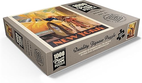 Miniatura 3 de MyPuzzle New York Minute, Vintage Poster - Rompecabezas prémium de 1000 piezas para adultos
