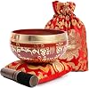 Tibetan Singing Bowl Set - Easy To Play for Beginners - Authentic Handcrafted Mindfulness Meditation Holistic Sound 7 Chakra Healing Gift by Himalayan Bazaar Crimson