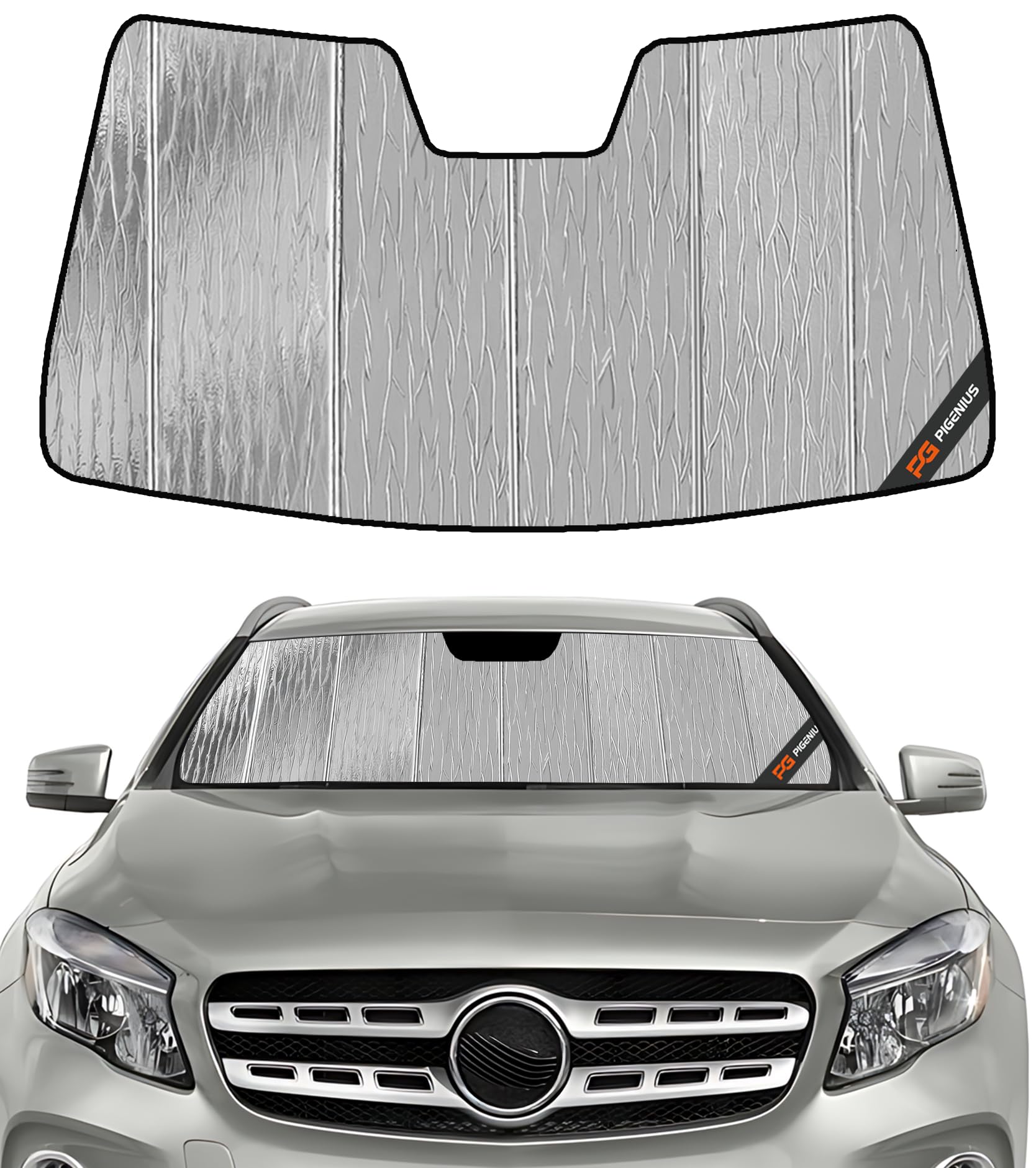 Windshield Sun Shade for Mercedes-Benz GLA 2015-2020 Front Window Sunshade - AstraGuard