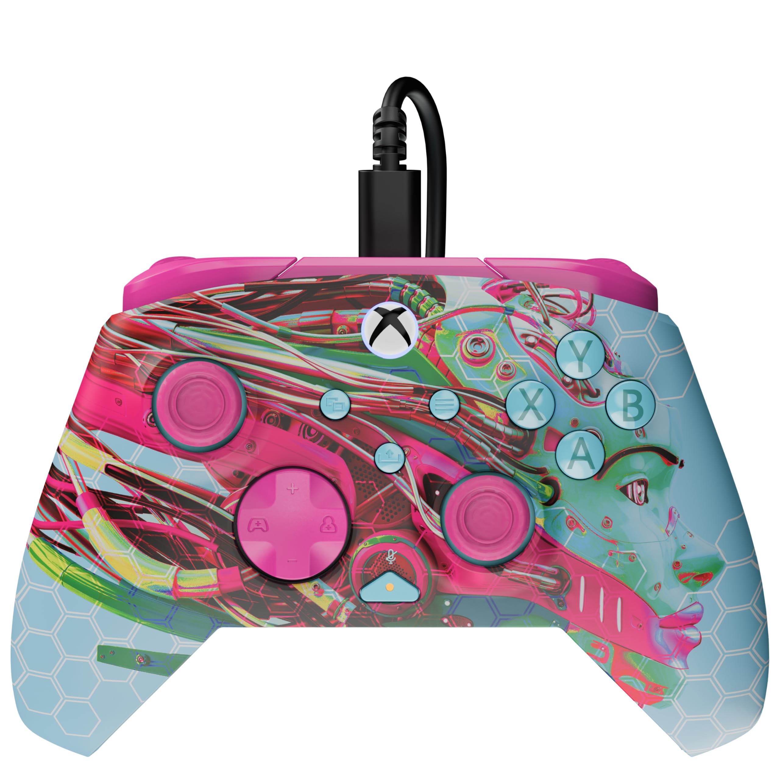 Turtle Beach Rematch Advanced Android Dream Manette de jeu filaire - Licence Xbox Series XS, Xbox One et PC avec Phosphorescent, Boutons Programmables, Gâchettes, commandes audio et câble de 2.5 m