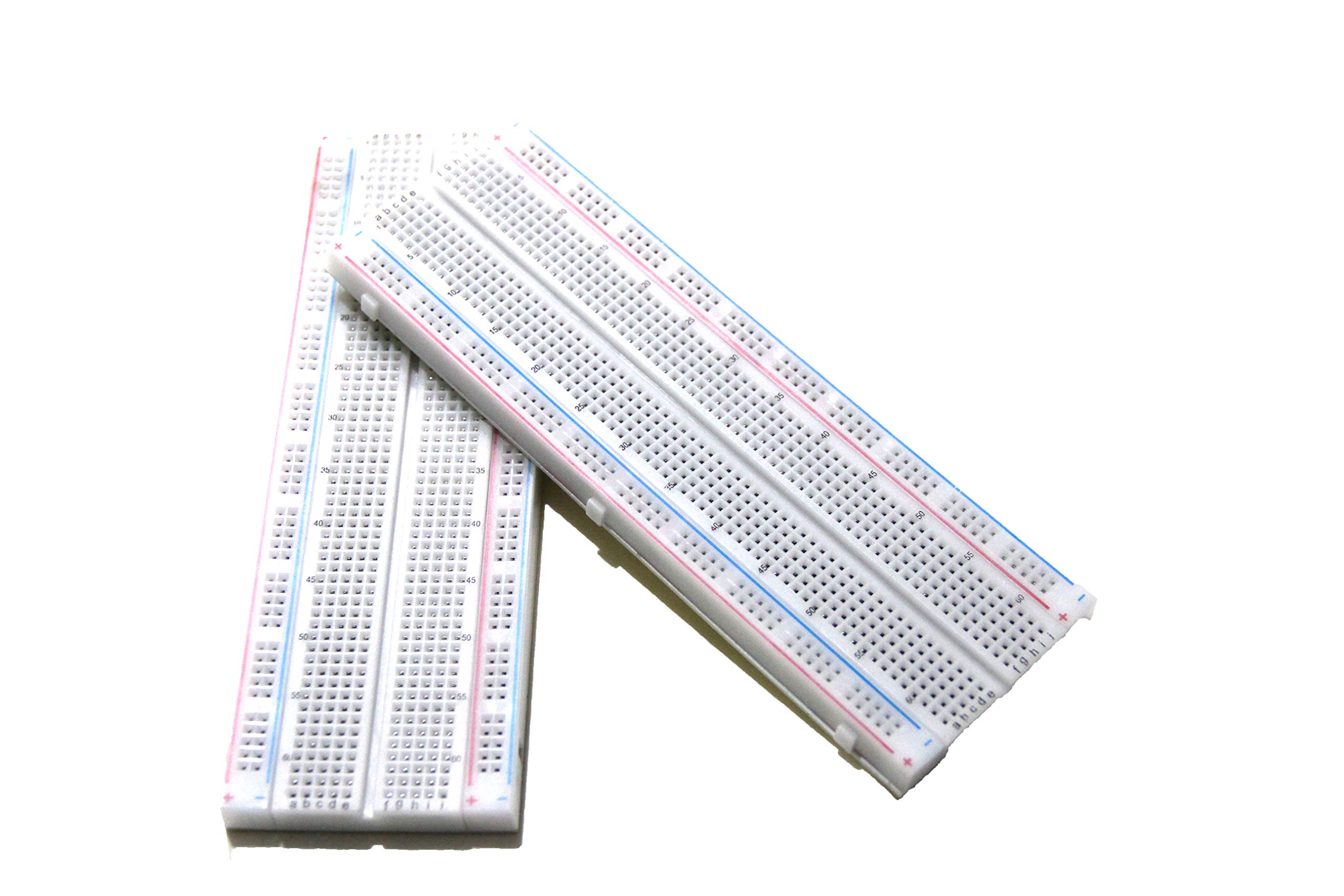 2Pcs Breadboard 830 Point Solderless Prototype PCB Board Kit Protoboard MB-102