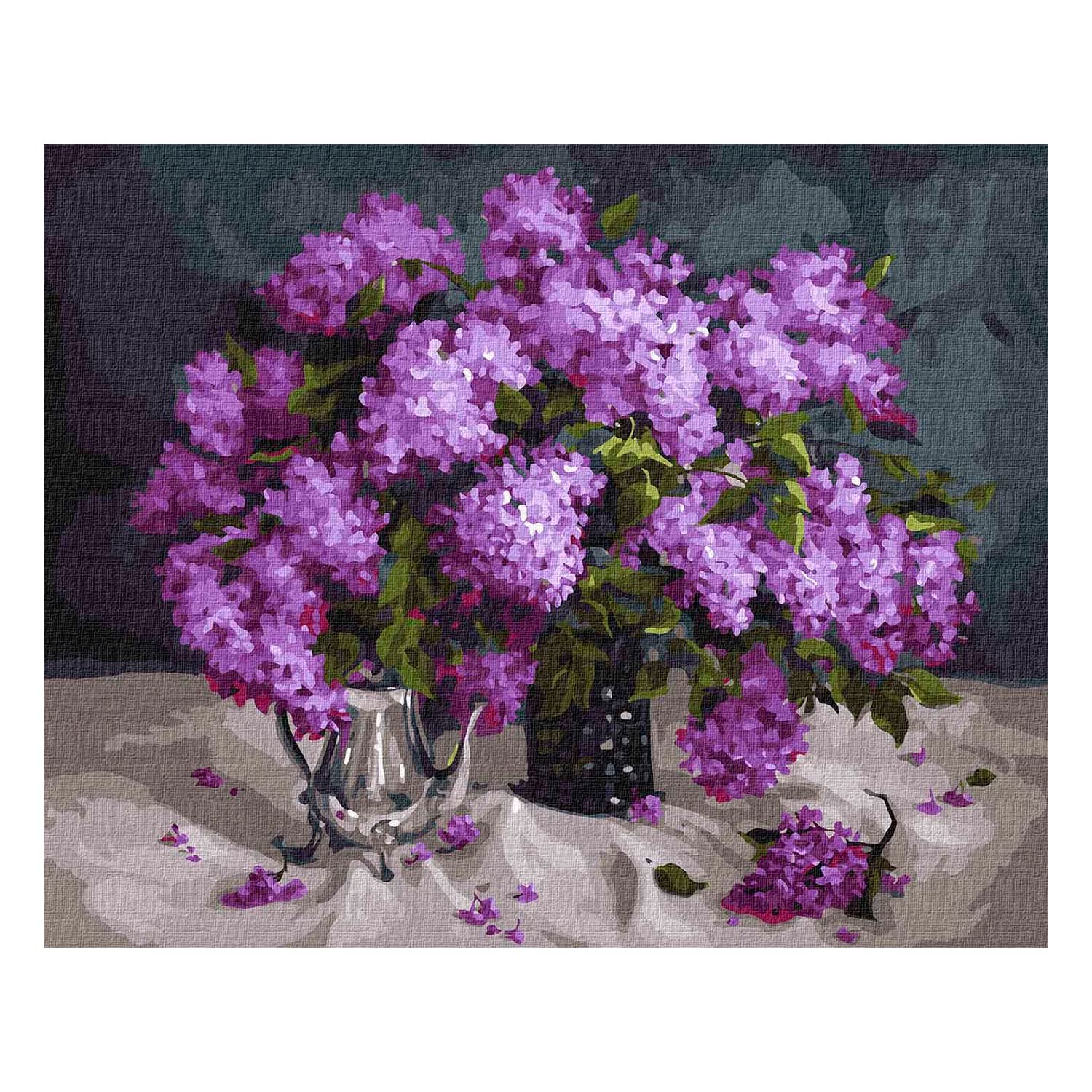 7 Artists Pintar Por Numeros Adultos Fragrant Lilac Set 40x50 cm | Cuadros Para Pintar Por Numeros | Lienzos Para Pintar Niños | Pintura Por Numeros | Pintar Con Numeros Adultos