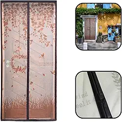 Tela Mosquiteira Magnética Porta 90x215cm Marrom FortMesh