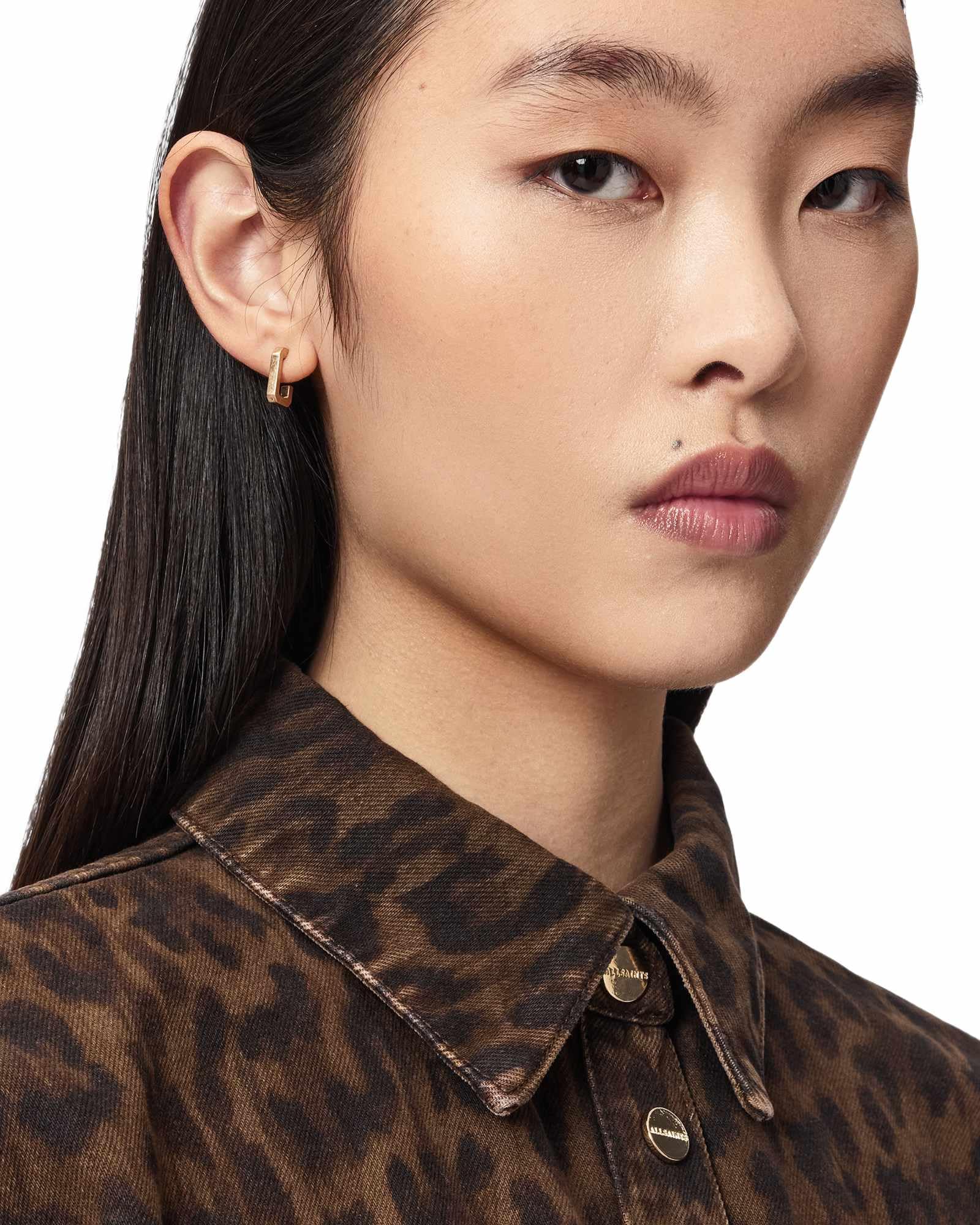 Allsaints Nancy Denim Shirt Shirt Donna