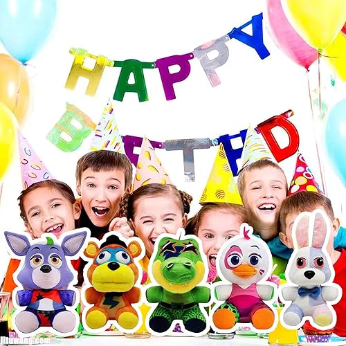 Miniatura 2 de PERUKOYO Peluches de Five Nights, 5 piezas de peluches de FNAF, regalo de cumpleaños de Navidad para niños y niñas, regalo para los fanáticos de los