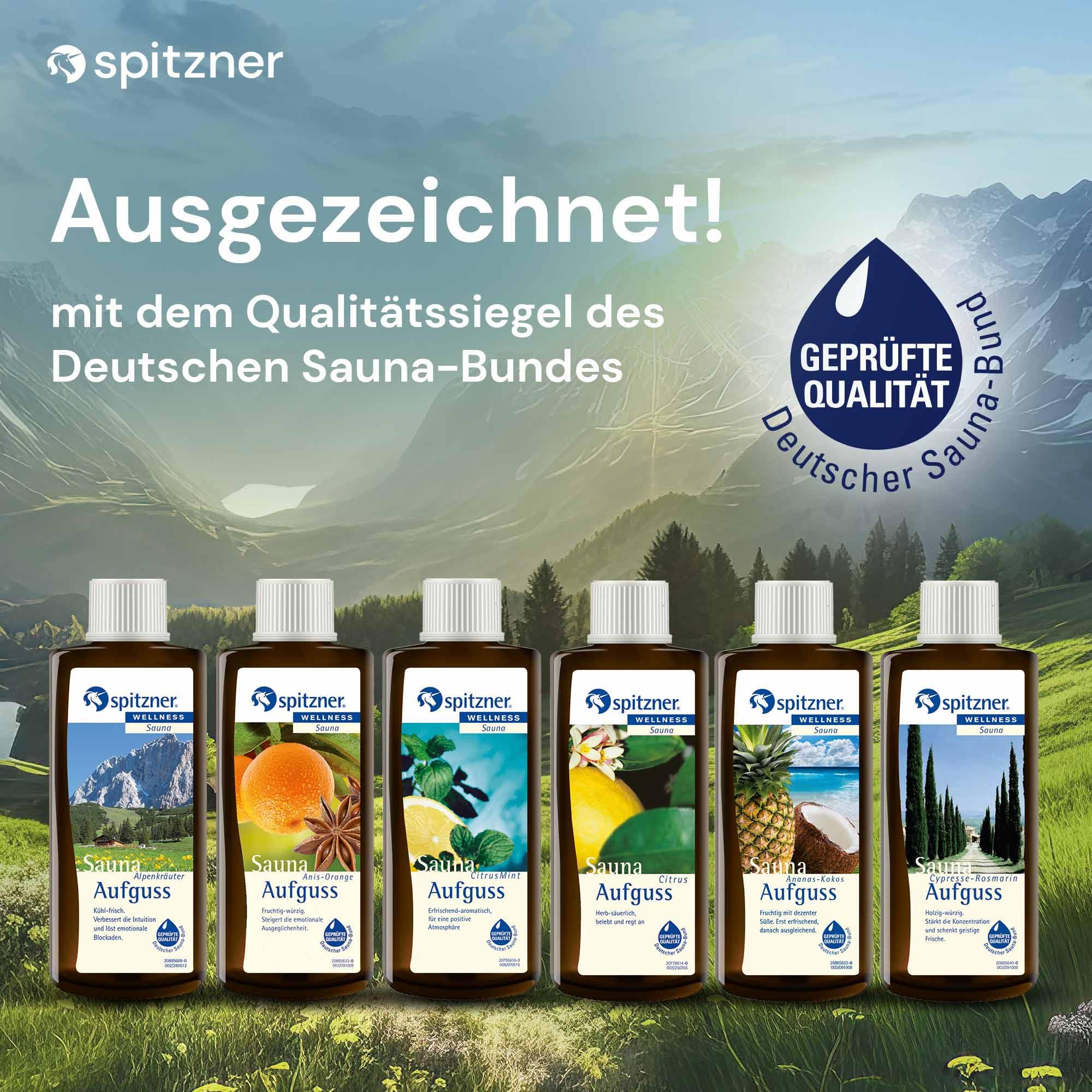 Spitzner Juego de infusión para sauna (6 x 190 ml)