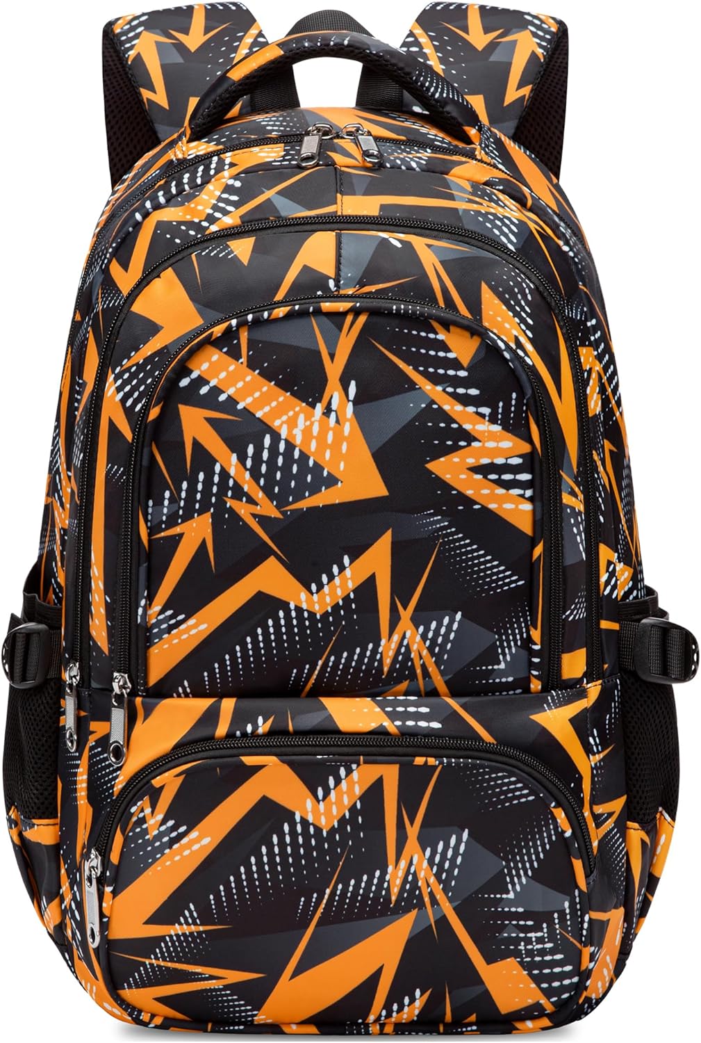 BLUEFAIRY Kids School Backpack for Boys Girls Ages 6-8 8-10 10-12 Elementary Middle School Book Bags with Laptop Compartment Mochilas Escolares para Niños Niñas de 8 10 12 Años (Blue, Geometric)