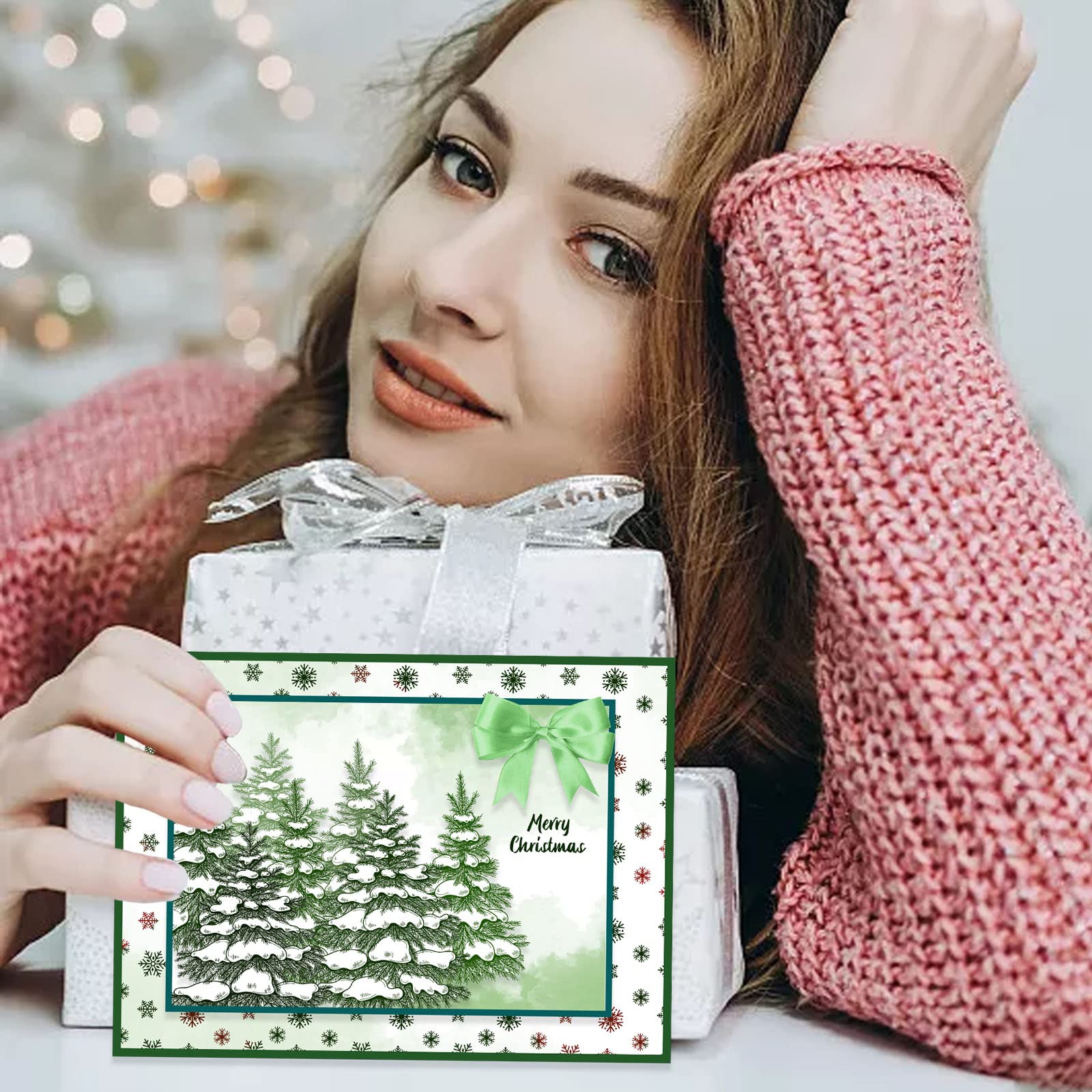 ORIGACH 9 hojas de invierno Navidad sellos transparentes de silicona para hacer tarjetas, decoración y álbumes de recortes de bricolaje
