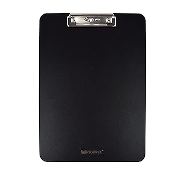 XSOURCE ECO Friendly Exam Board Exam Pad Clip Board for School and College Students for A4 Size Paper (Size 9x16 inch) (Black)