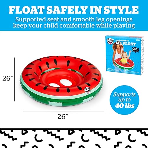 Miniatura 3 de BigMouth Inc Lil' Flotador de agua – Flotadores de piscina para bebés y niños de 1 a 3 años, para nadadores principiantes, fácil de inflar y