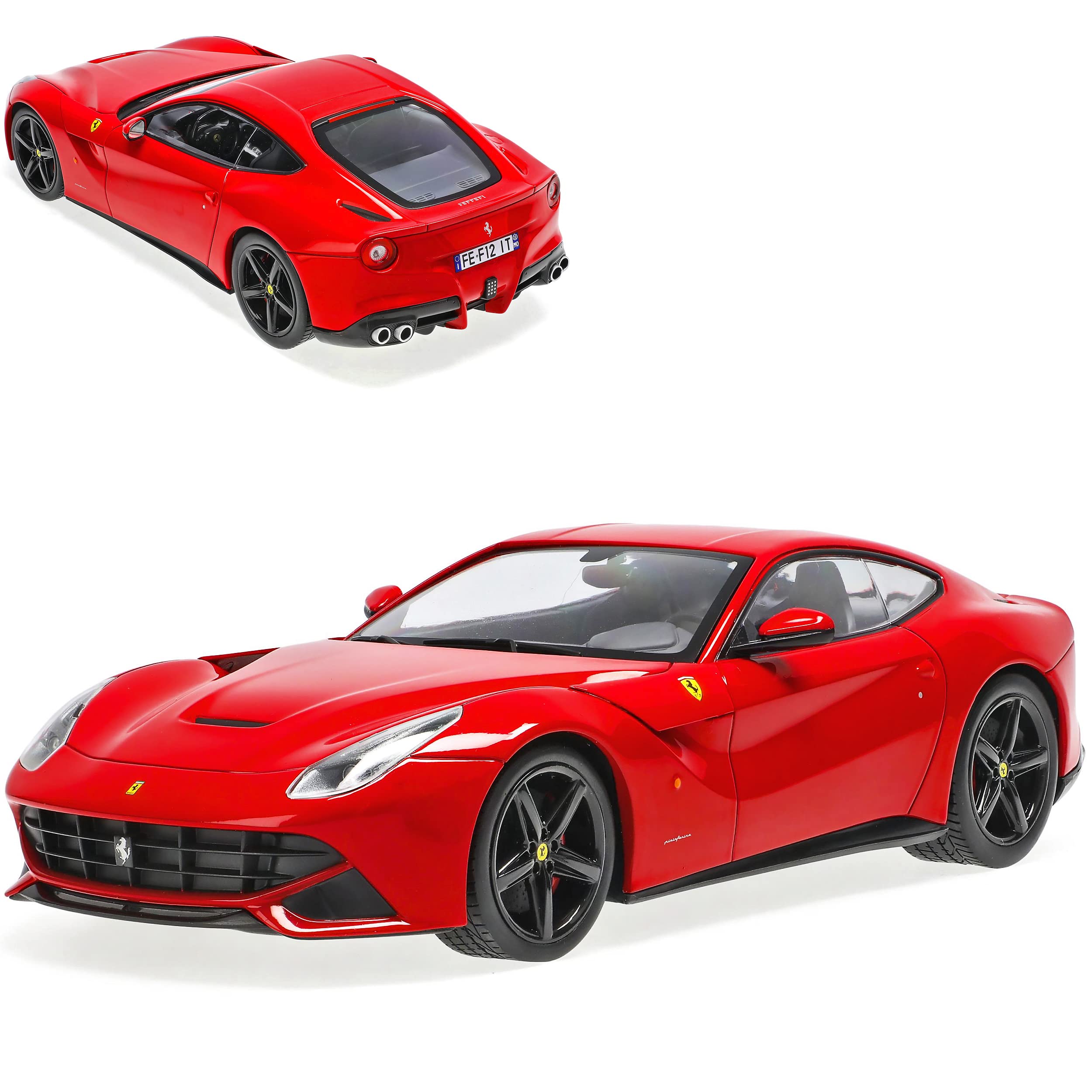 Ixo Ferrari F12 Berlinetta Coupe Rot 2012-2017 1/18 Modell Auto