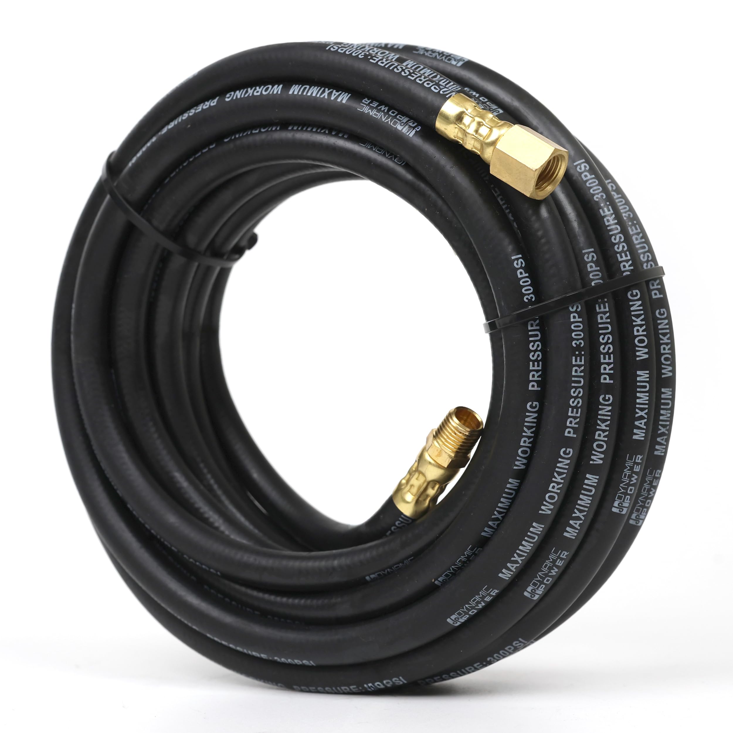 Dynamic Power 25-FT. x 1/4 "ID Manguera de aire de goma resistente