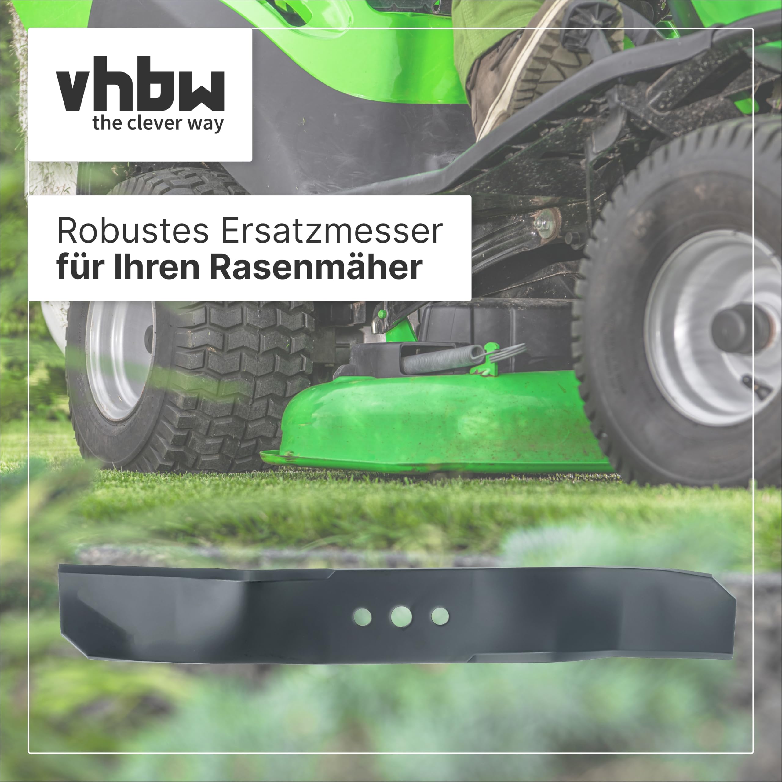 vhbw 3x cuchilla repuesto compatible con Husqvarna Rider R215 TX 2012