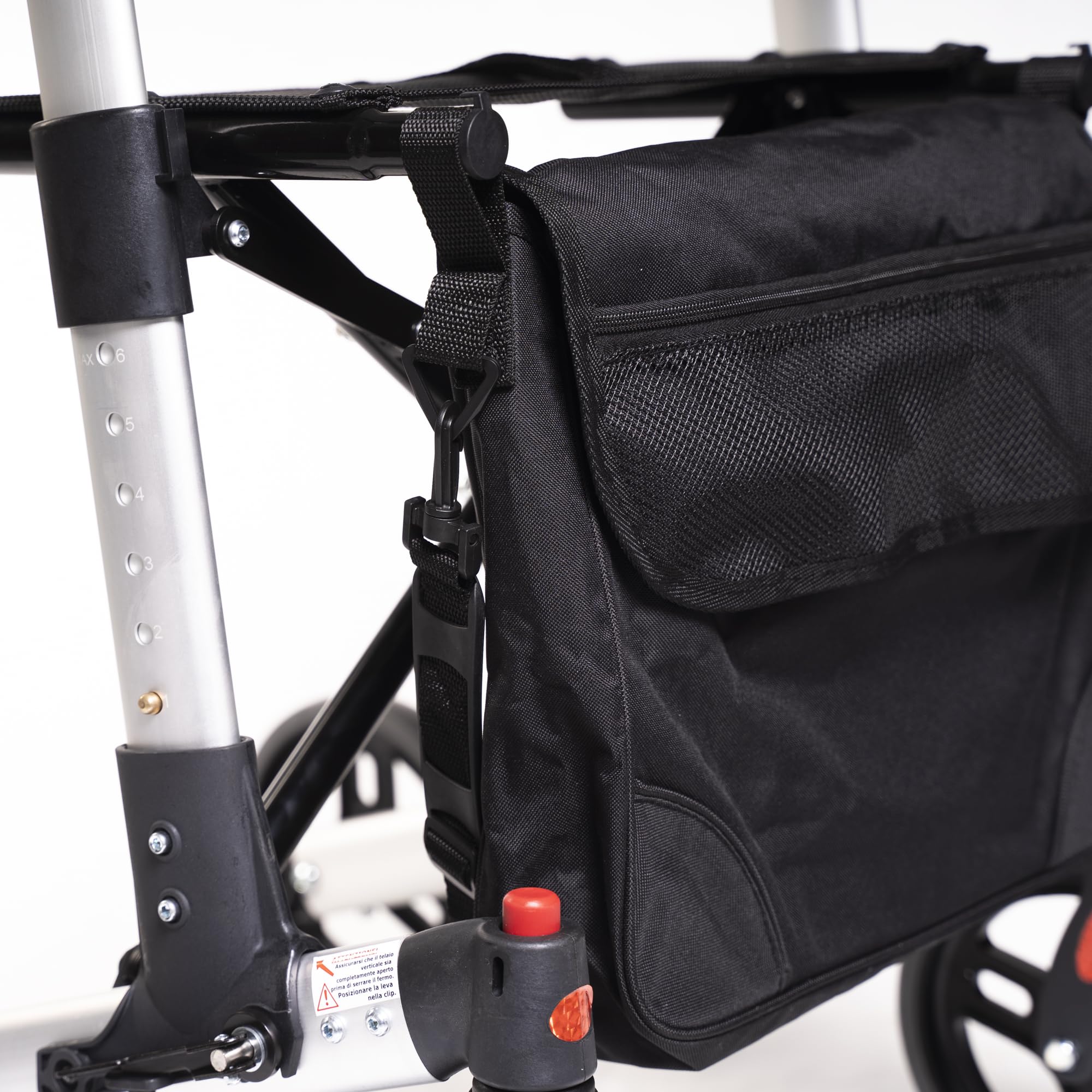 Rollator Alluminio pieghevole Deluxe: Innovazione e Sicurezza per Anziani - Il Deambulatore Pieghevole Ergonomico che Rivoluziona la Mobilità e l'Autonomia
