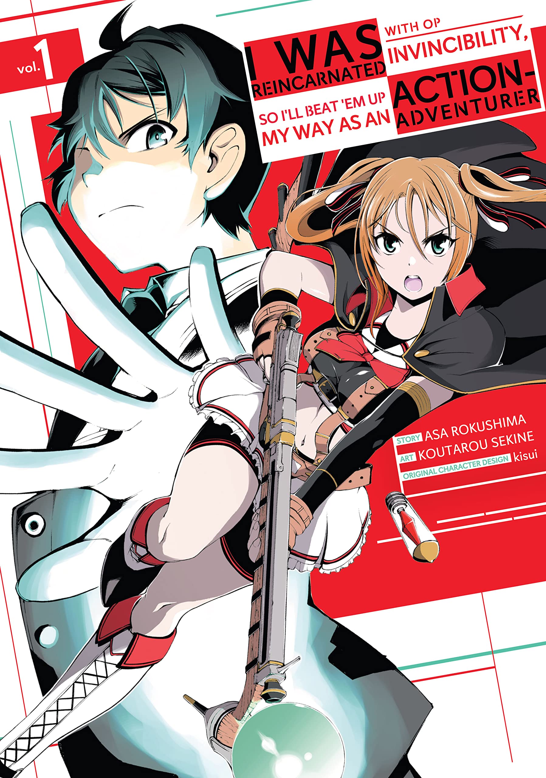 I Was Reincarnated with OP Invincibility, so I'll Beat 'em Up My Way as an Action-Adventurer Vol. 1