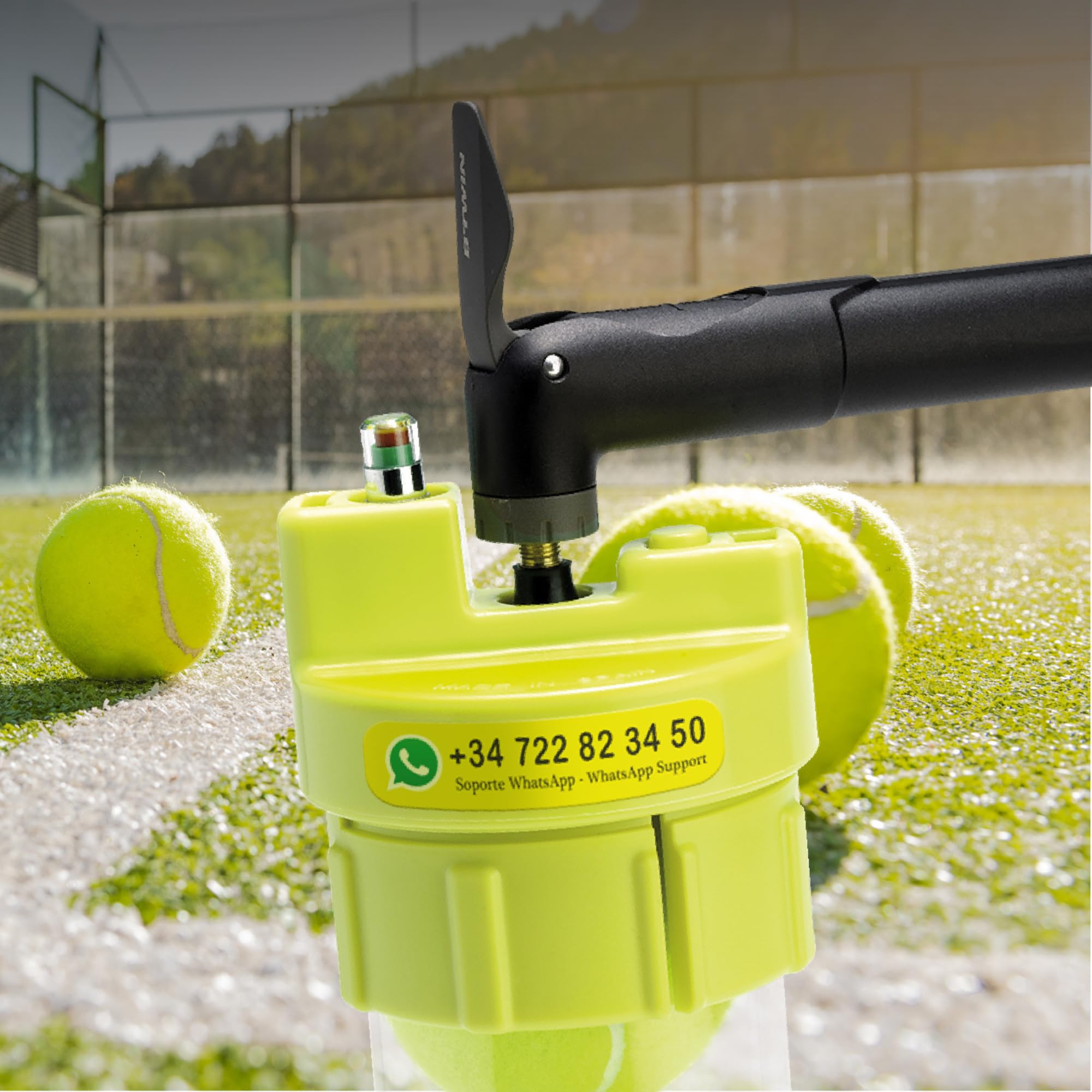 BALL RESCUER - Convertit Les contenants de balles de Padel ou Tennis en Un Pressuriseur de 30 psi - Adaptable aux contenants de 3 ou 4 balles (Contenant Non Inclus).
