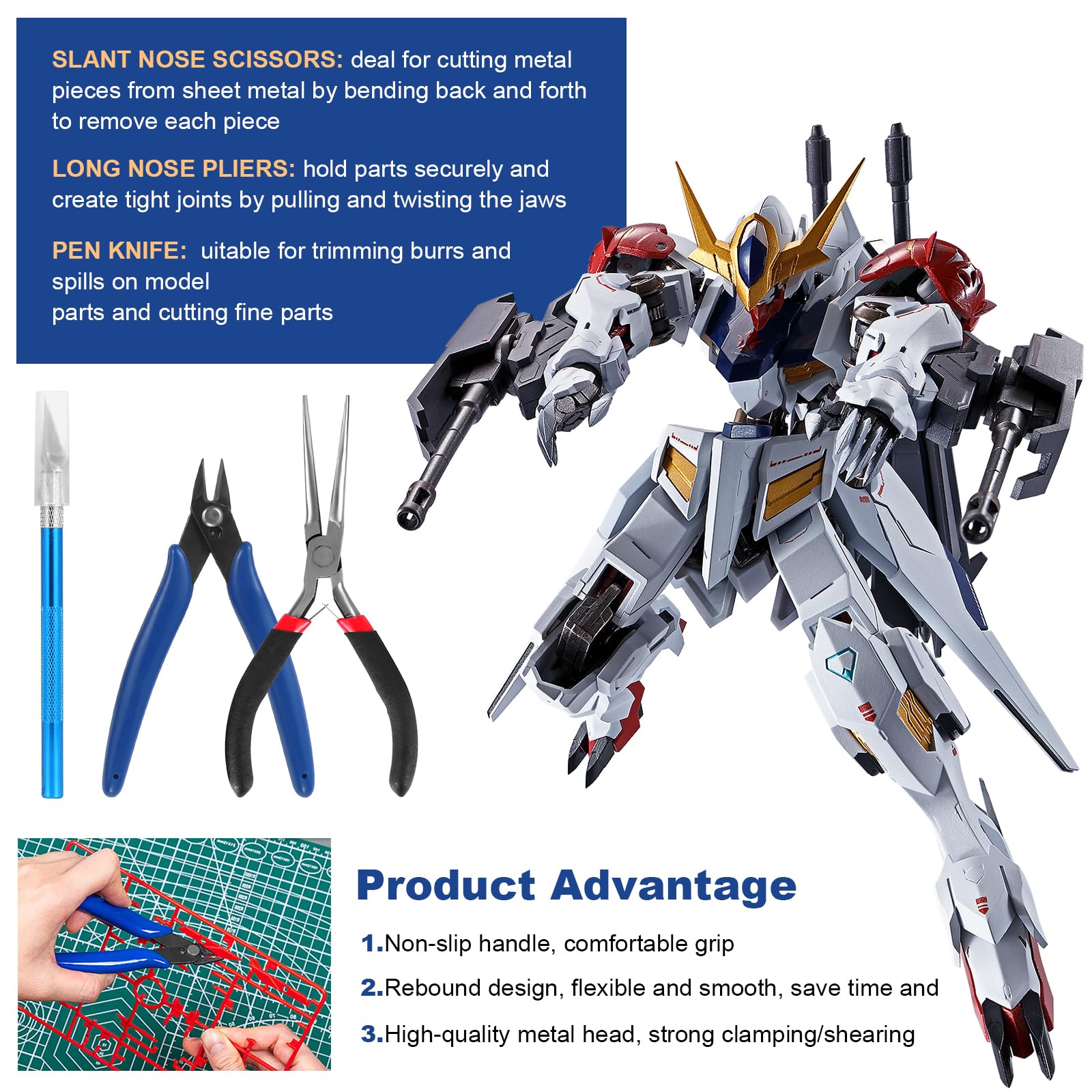 Juego de herramientas de rompecabezas de metal de 23 piezas, kits de modelos de metal, herramientas de asistencia de flexión para construcción de modelos y fijación