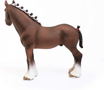 Schleich Farm World - Clydesdale Gelding Toy Figurine - Kids 3+ | 13808 | Farm Animal Figurine, Realistic Animal Toys, Barn Toy for Kids 3+, Screen-Free Imaginative Pretend Play, Montessori