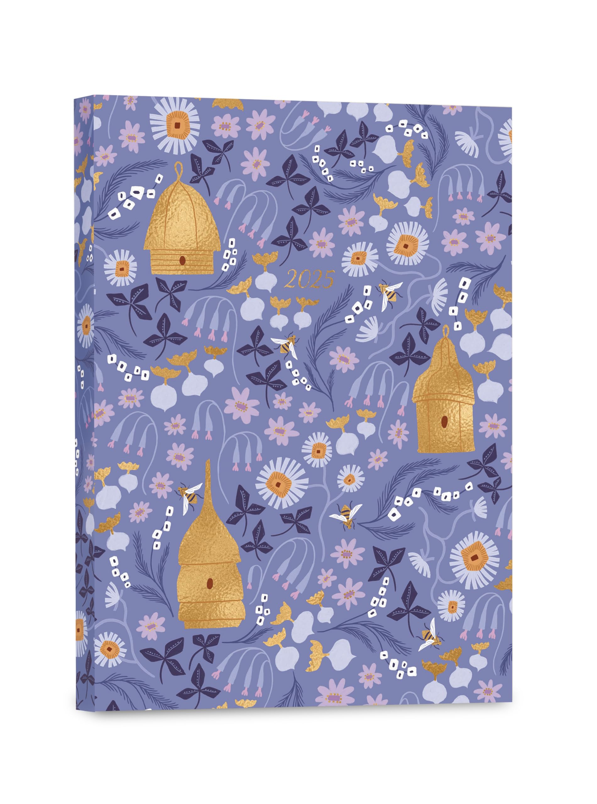 HIGH NOTE2025 Planner, 17-Month Weekly & Monthly Softcover Planner; August 2024 to December 2025, 5.75" x 7.5" - Garden Bee