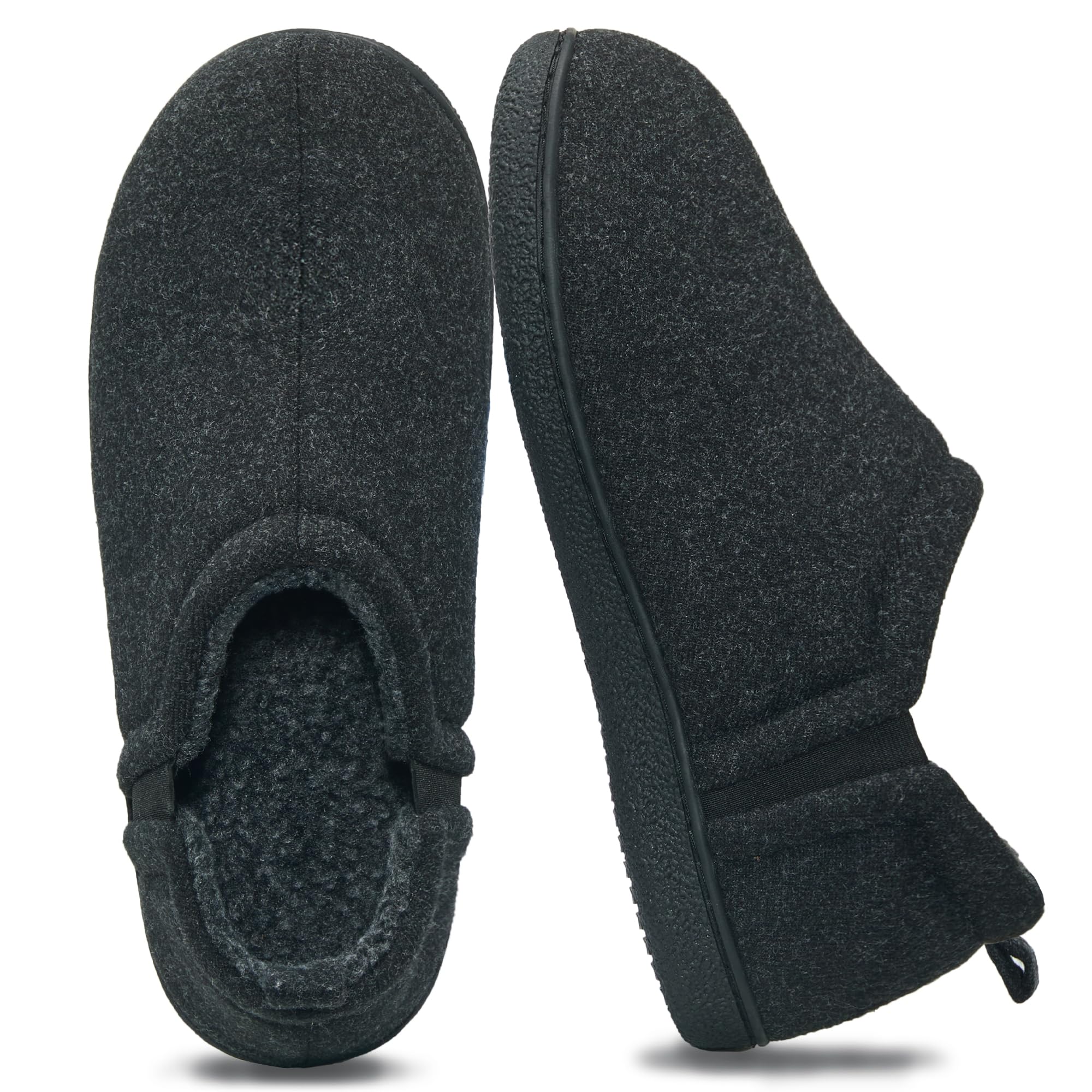 Donpapa Herren Hausschuhe Memory Foam Warme Winter Geschlossen Pantoffeln | Bequemes Weich Plüschfutter, Männer Slippers, Rutschfester, Maschinenwaschbar, Indoor Outdoor, Geschenke