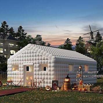 EROMMY 30x20x13FT Inflatable Nightclub, Blow Up Party Tent w/ 1100W Blower